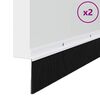 vidaXL Brosses d'étanchéité pour porte à visser 2 pcs Blanc 100 cm