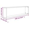 vidaXL &Eacute;tag&egrave;res murales cubiques 2 pcs Ch&ecirc;ne fum&eacute; 100x15x30 cm