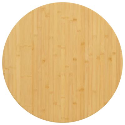 vidaXL Dessus de table Ø70x1,5 cm bambou