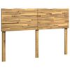 vidaXL T&ecirc;te de lit en bois brut ROSTOCK Blanc 160 cm