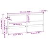 vidaXL T&ecirc;te de lit Autre Blanc 200 cm Bois massif en pin