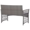 vidaXL Salon de jardin 4 pcs avec coussin R&eacute;sine tress&eacute;e Anthracite