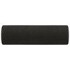 vidaXL Coussins décoratifs lot de 2 Noir Ø15x50 cm Tissu