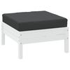 vidaXL Coussin de palette noir 60x60x8 cm tissu oxford
