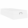 vidaXL Cadre de lit avec matelas avec matelas 2 pcs Blanc PVC