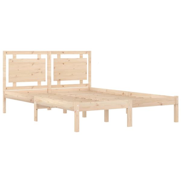vidaXL Cadre de lit sans matelas 120x200 cm bois massif