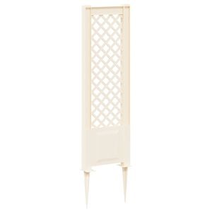 vidaXL Trellis avec pique PP Blanc