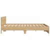 vidaXL Cadre de lit sans matelas ch&ecirc;ne sonoma 160x200 cm
