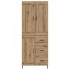 vidaXL Haut Armoire 2 pcs Ch&ecirc;ne artisanal Bois d'ing&eacute;nierie