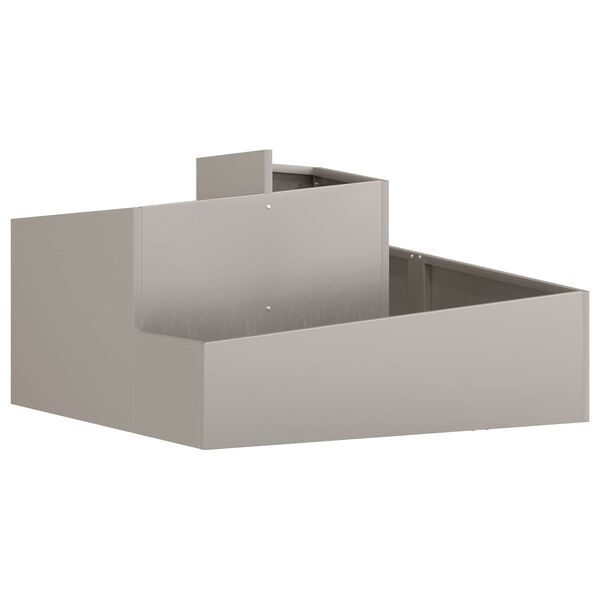 vidaXL Cache-pot de jardin Marron 80 x 80 x 50 cm Acier patin&eacute;