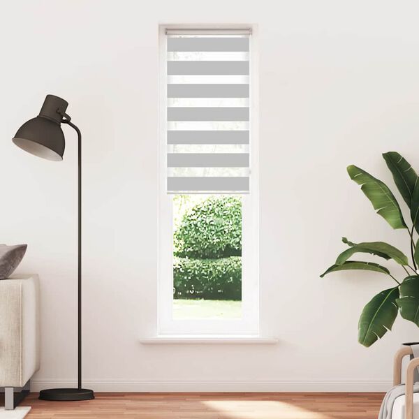 vidaXL Store z&egrave;bre gris clair largeur du tissu 50,9 cm polyester