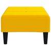 vidaXL Repose-pied Jaune 78x56x32 cm Velours