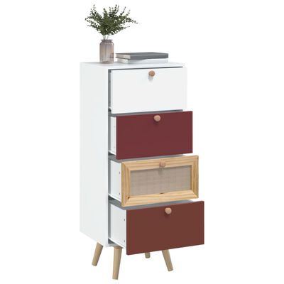 vidaXL Buffet haut avec tiroirs 40x30x95 cm bois d'ingénierie