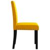 vidaXL Chaises &agrave; manger lot de 4 jaune velours