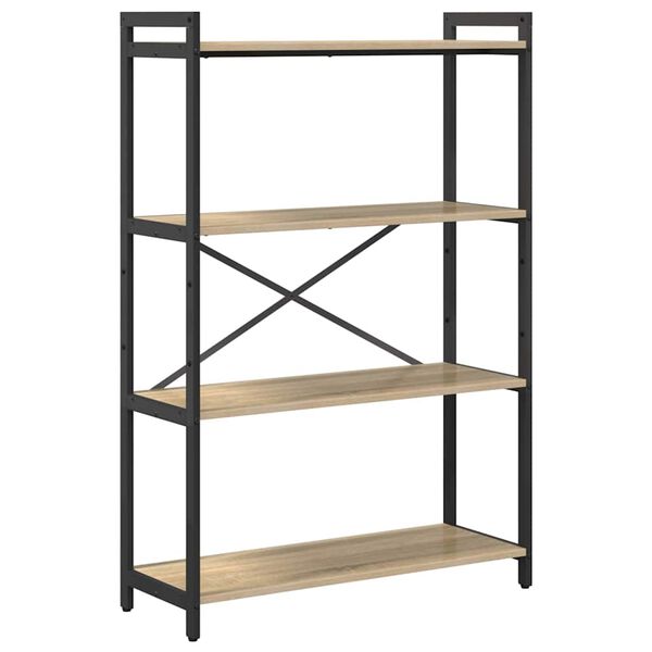 vidaXL &Eacute;tag&egrave;re Ch&ecirc;ne Sonoma 80 x 30 x 120 cm Bois d'ing&eacute;nierie