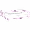 vidaXL Cadre de lit d'angle Jaune 80 cm x 200 cm VeloursetContreplaqu&eacute;