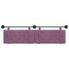 vidaXL T&ecirc;te de lit suspendue Pourpre 190 x 55 x 5 cm Velours