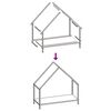 vidaXL Portant de bois chauffage blanc 60x25x60 cm
