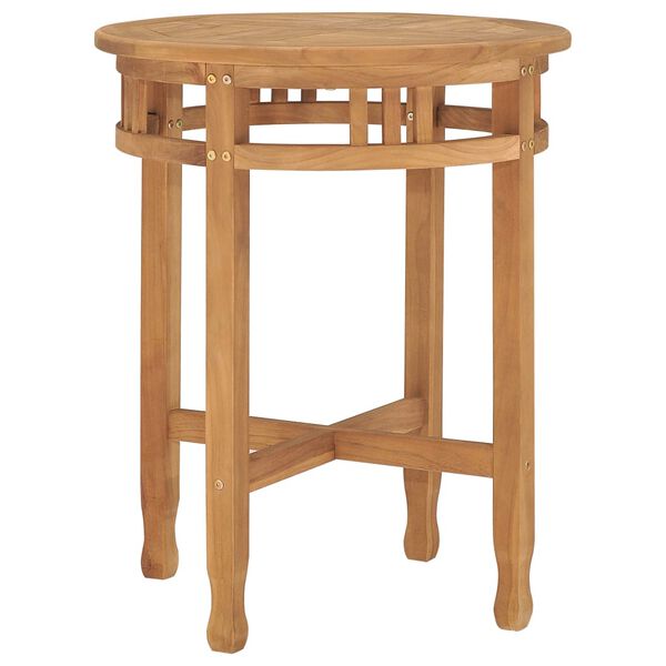 vidaXL Ensemble &agrave; manger de jardin 3 pcs avec coussins Teck