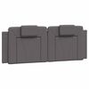 vidaXL Cadre de lit Viana avec LED sans matelas gris 120x200 cm