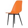 vidaXL Chaises &agrave; manger lot de 6 orange PP