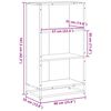 vidaXL Biblioth&egrave;que ch&ecirc;ne marron 60x35x107,5 cm bois d'ing&eacute;nierie