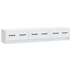 vidaXL Meuble TV Blanc 147 x 34,5 x 27 cm Bois d'ing&eacute;nierie
