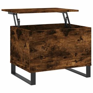 vidaXL Table basse Ch&ecirc;ne fum&eacute; 60x44,5x45 cm Bois d'ing&eacute;nierie