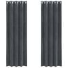 vidaXL Rideaux occultants 2 pc Gris clair 140 x 245 cm Velours