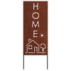 vidaXL &Eacute;cran de confidentialit&eacute; de jardin Fretwork Rouill&eacute; 50 x 140 cm