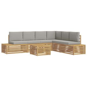 vidaXL 7 pc Ensemble de canap&eacute;s d'ext&eacute;rieur Polyester
