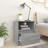 vidaXL Tables de chevet 2 pcs sonoma gris 40x40x50cm bois d'ing&eacute;nierie