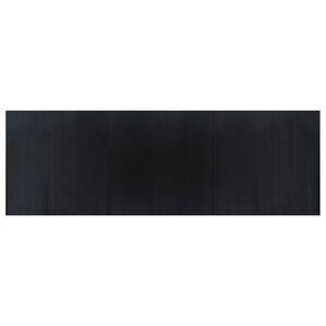 vidaXL Tapis rectangulaire noir 100x300 cm bambou
