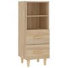 vidaXL Buffet Ch&ecirc;ne sonoma 34,5x34x90 cm Bois d'ing&eacute;nierie
