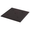 vidaXL T&ecirc;te de lit murale 12 pcs Noir 30 x 30 cm Simili cuir