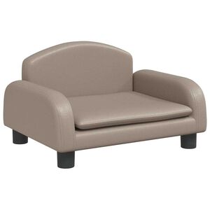vidaXL Canap&eacute; pour enfants cappuccino 50x40x30 cm similicuir