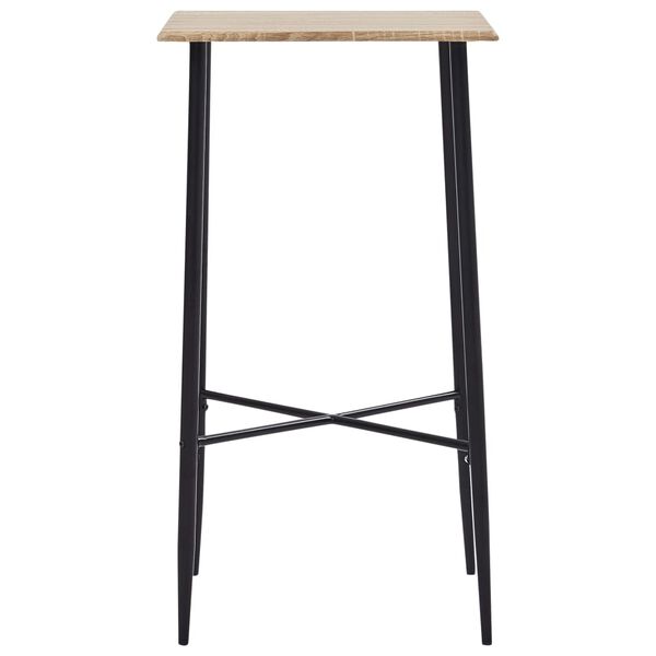 vidaXL Ensemble de bar 3 pcs Tissu Rouge bordeaux