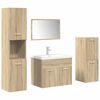 vidaXL Ensemble de meubles de salle de bain 5 pcs ch&ecirc;ne sonoma