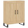 vidaXL Buffet haut Chêne sonoma 69,5x34x180 cm Bois d'ingénierie