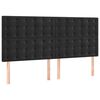 vidaXL Cadre de lit sans matelas noir 140x200 cm velours