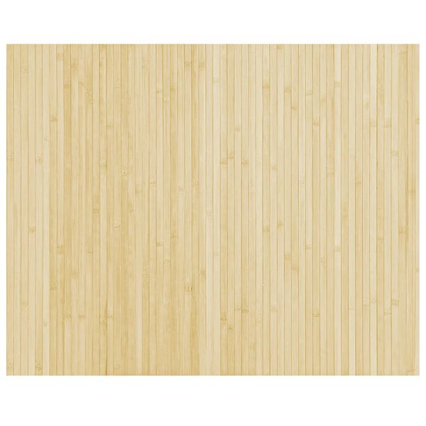 vidaXL Tapis rectangulaire naturel clair 80x100 cm bambou