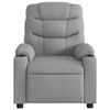 vidaXL Fauteuil inclinable Gris clair Tissu
