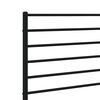 vidaXL T&ecirc;te de lit m&eacute;tal noir 135 cm