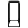 vidaXL Table console Noir 60x35x75 cm Verre trempé