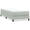 vidaXL Sommier &agrave; lattes de lit sans matelas gris clair 80x220 cm
