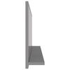 vidaXL Miroir de salle de bain Gris brillant Bois d&rsquo;ing&eacute;nierie