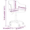 vidaXL Chaise pivotante de salle &agrave; manger Bleu Velours