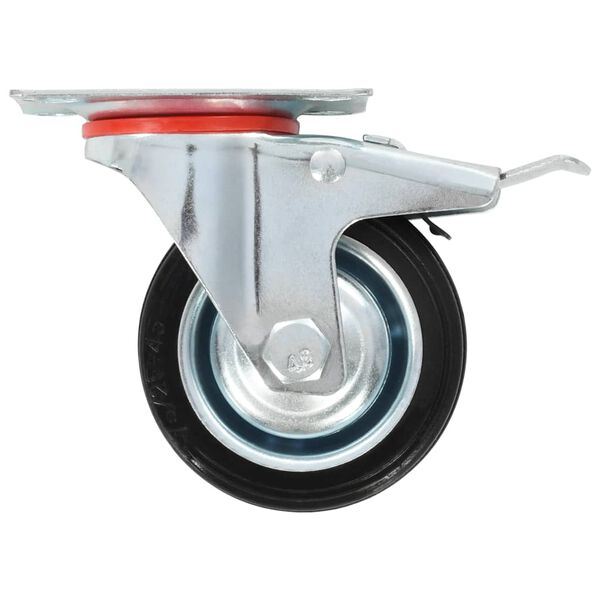 vidaXL 8 pcs Roulettes pivotantes 75 mm