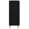 vidaXL Buffet Ch&ecirc;ne noir 69,5 x 34 x 90 cm Bois d'ing&eacute;nierie