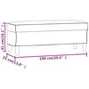 vidaXL Banc Cr&egrave;me 100x35x41 cm Velours